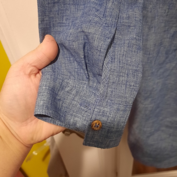 Zara basic size XS chambray tunic dress - Picture 5 of 5